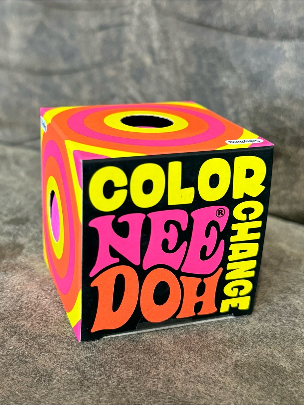NEW NeeDoh Color Change Pink to Purple Stress Ball Fidget Squishy Schylling